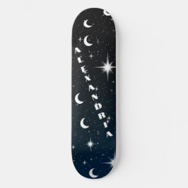 Skate Padrão de Espaço de Abstrato Personalizado Adicion