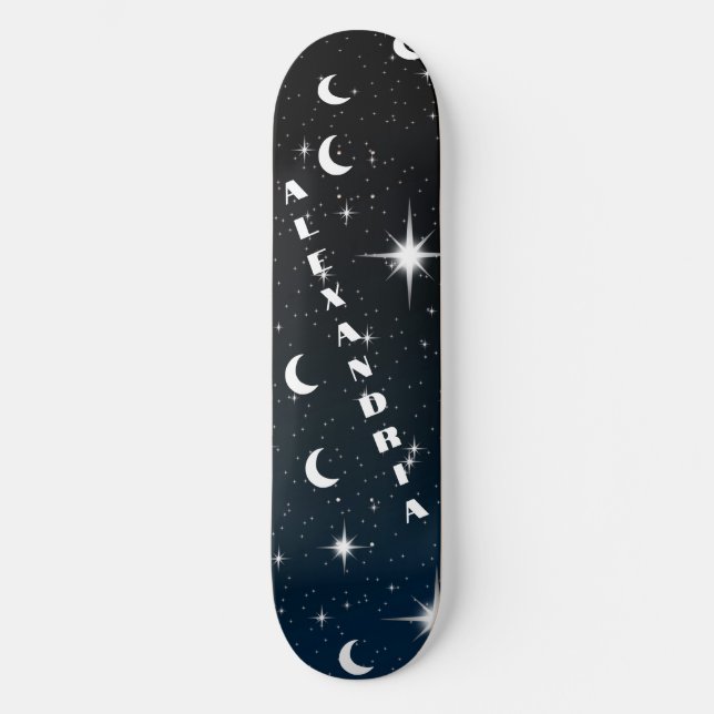 Skate Padrão de Espaço de Abstrato Personalizado Adicion (Frente)