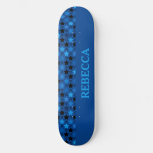 Skate Padrão de estrela azul