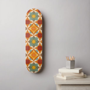 Skate Padrão de Estrela Explosiva Modernista de Meados d