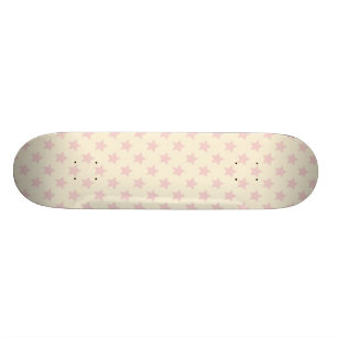 Skate Padrão de estrela rosa pêssego feminino moderno