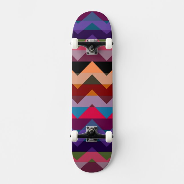Skate Padrão de Faixa Zigzag Aztec Chevron (Frente)