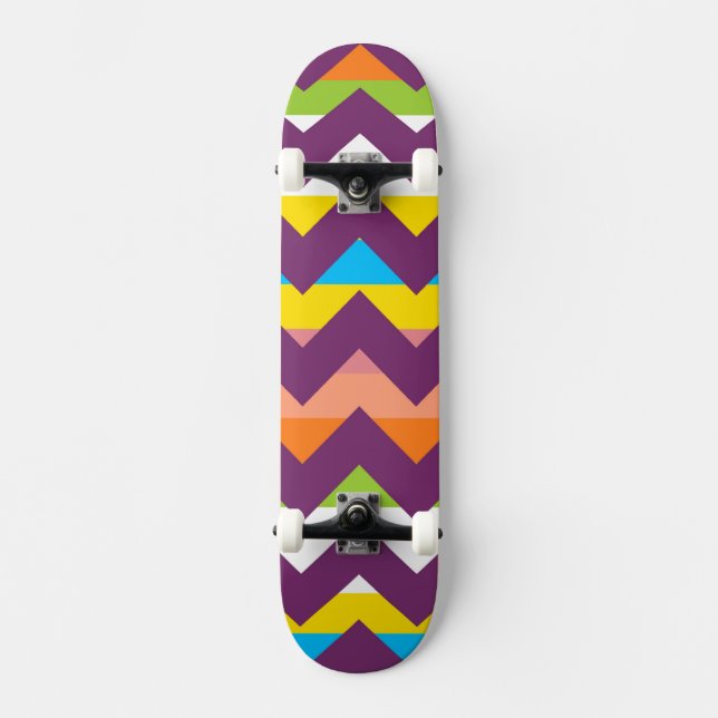 Skate Padrão de Faixa Zigzag Aztec Chevron 10 (Frente)