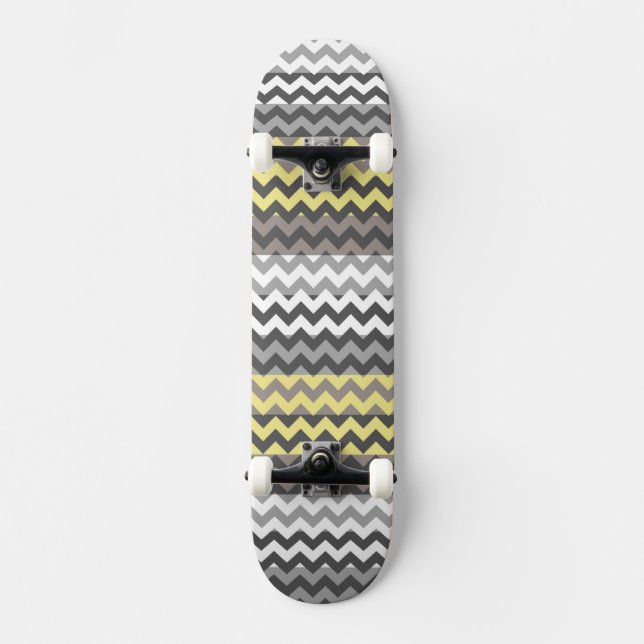 Skate Padrão de Faixa Zigzag Chevron (Frente)