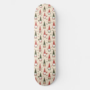 Skate Padrão de festa de Gnome de Natal