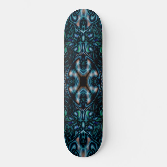 Skate Padrão de figuras de abstrato caleidoscópio (Frente)