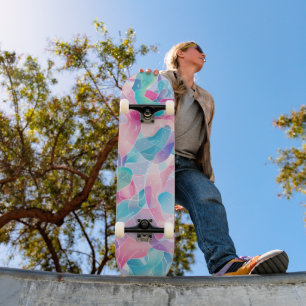 Skate Padrão de Fita Abstrata Pastel