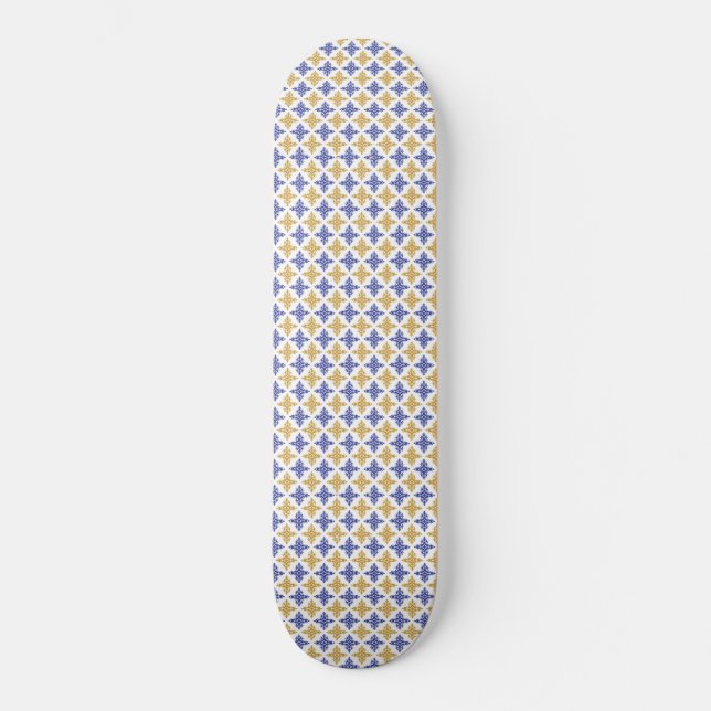 Skate Padrão de Flor (Frente)