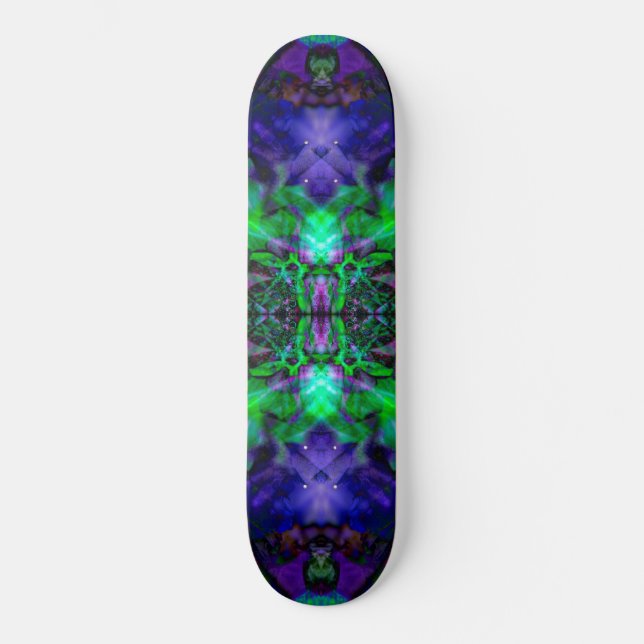 Skate Padrão de flor de caleidoscópio roxo (Frente)