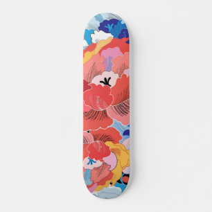 Skate Padrão de flores