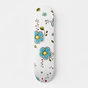 Skate Padrão de flores