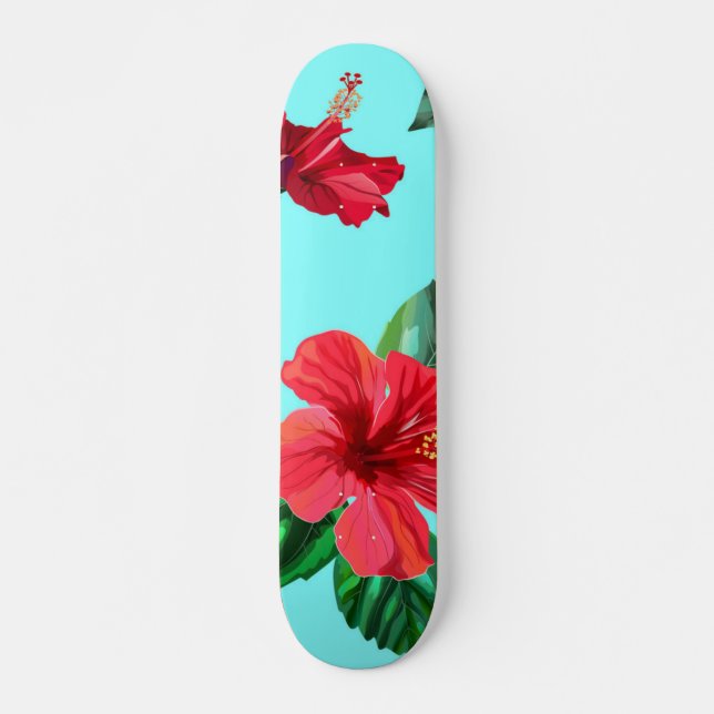 Skate Padrão de flores (Frente)