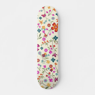Skate Padrão de flores