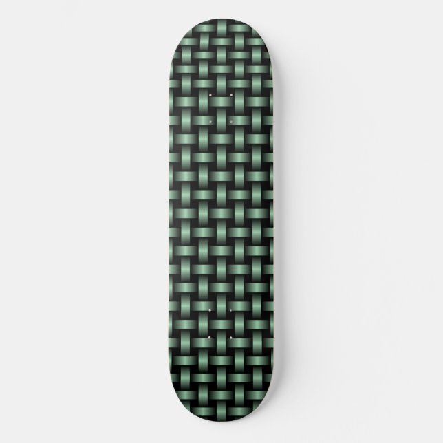 Skate Padrão de Fratura Preta Verde (Frente)