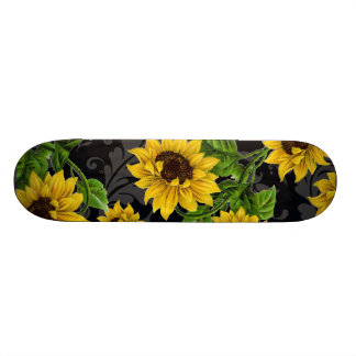 Skate Padrão de girassol venoso