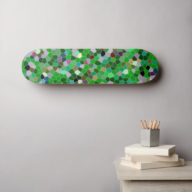 Skate Padrão de Jardim Multicolorido GREEN (Arte de parede (Horz))