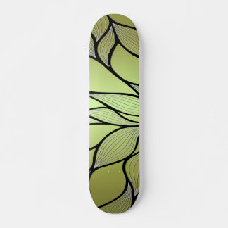 Skate Padrão de licença criativa verde-oliva