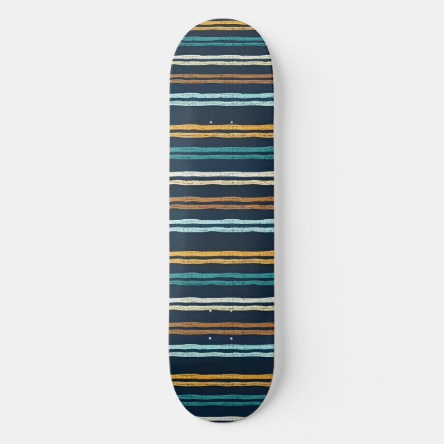 Skate padrão de Linhas Verticais Abstratas (Frente)