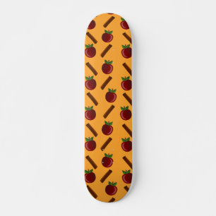 Skate Padrão de Maçã e Canela