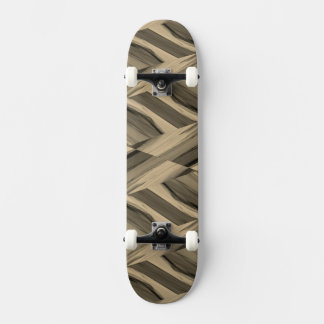 Skate Padrão de mármore marrom intricado