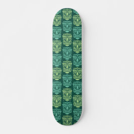 Skate Padrão de Máscara de Tiki Retro