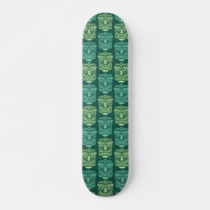 Skate Padrão de Máscara de Tiki Retro