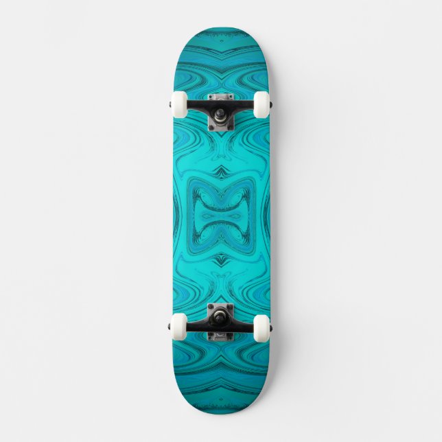 Skate padrão de moda dourada moderna (Frente)