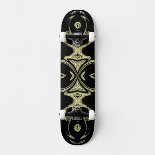 Skate padrão de moda dourado moderno