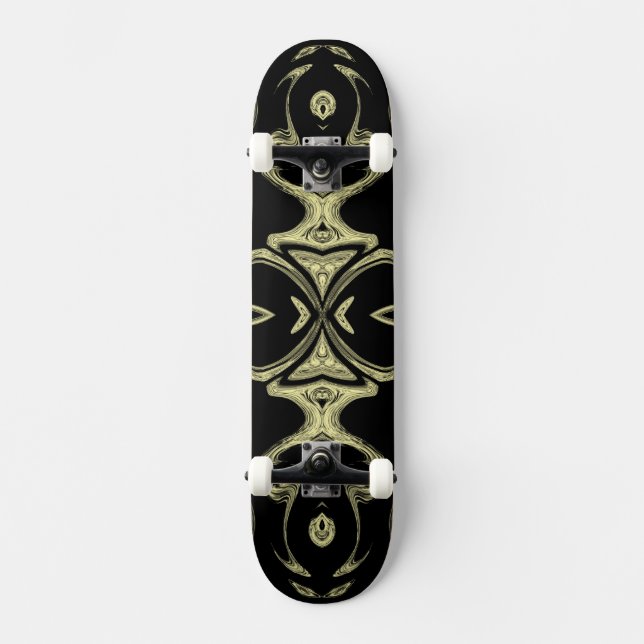 Skate padrão de moda dourado moderno (Frente)