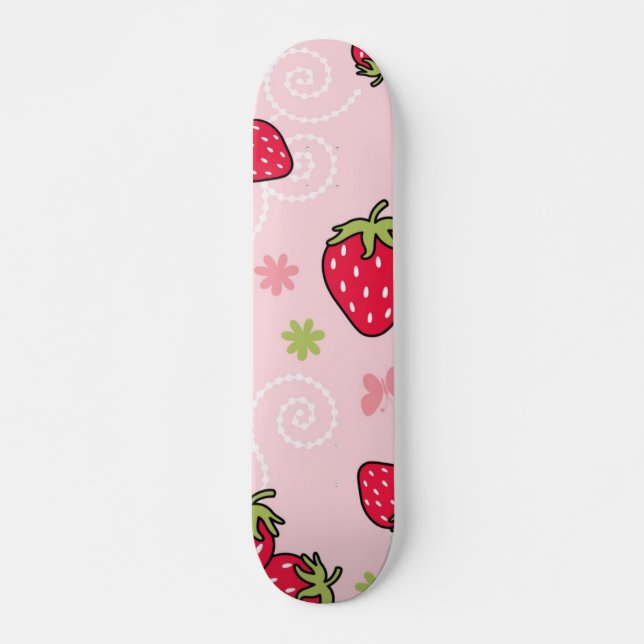 Skate Padrão de morango (Frente)