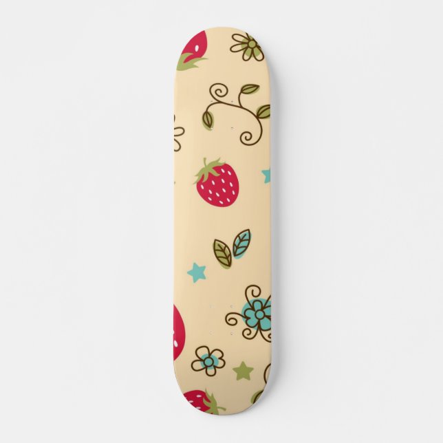 Skate Padrão de morango (Frente)