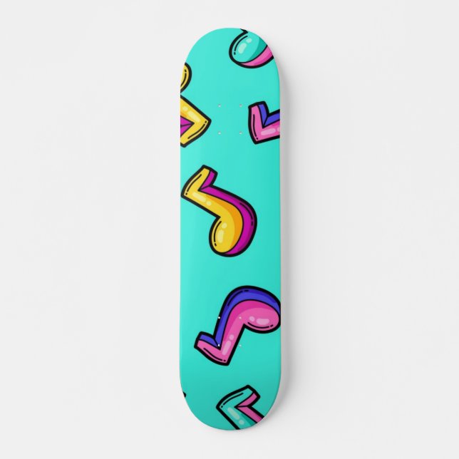Skate Padrão de música (Frente)