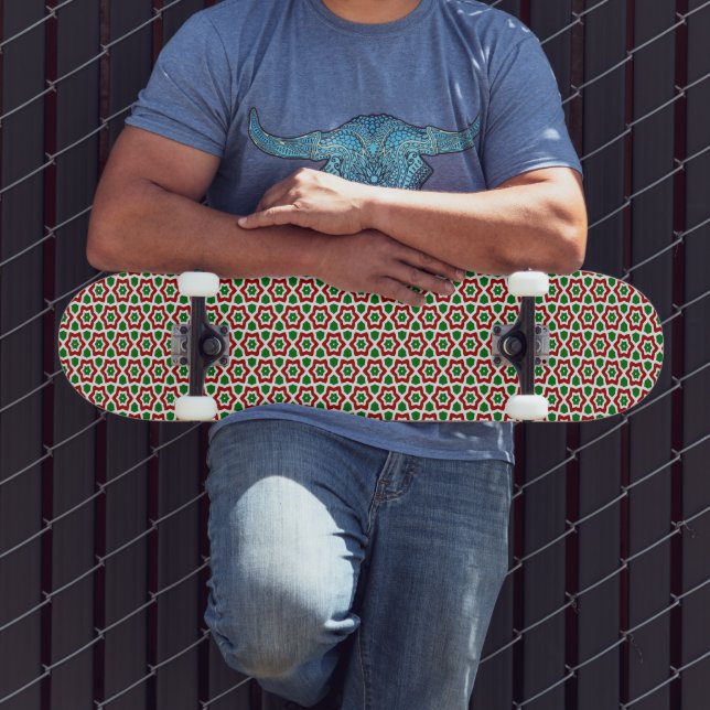Skate Padrão de Natal do ornamentado (Ao ar livre 3)