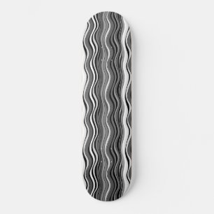 Skate Padrão de Ondulações Monocromáticas