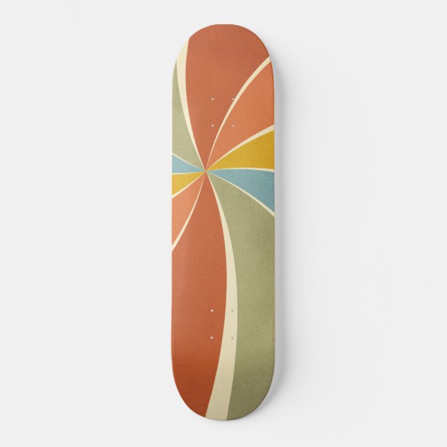 Skate Padrão de oscilações de estilo de pintura mista de (Frente)