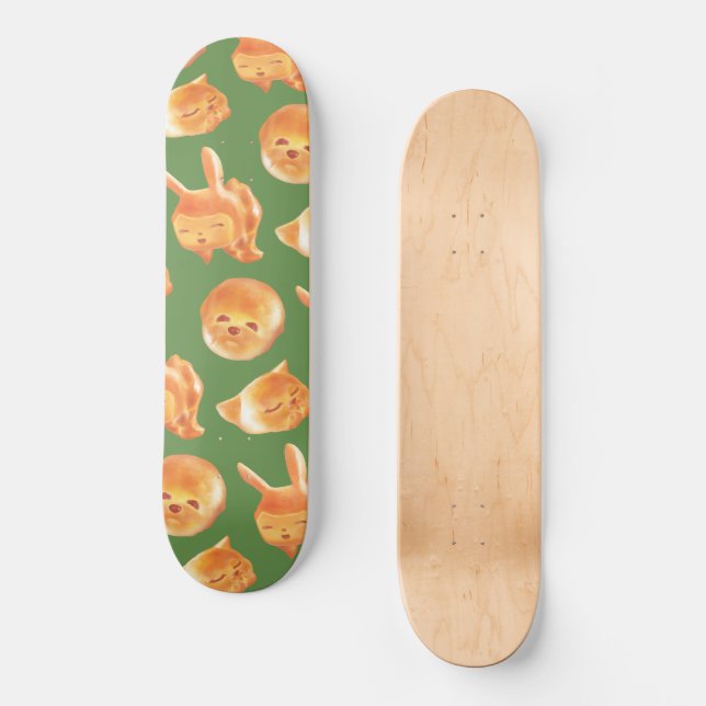 Skate Padrão De Pão Adorável Em Forma De Animal (Frente)
