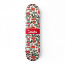Padrão de Papoulas Vermelhas Personalizado