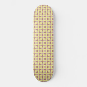 Skate Padrão de pastel amarelo e mauve