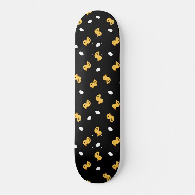 Skate Padrão de pato amarelo (Frente)