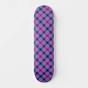 Skate Padrão de Ponto Marcado Azul Escuro e Rosa