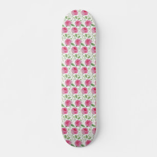 Skate Padrão de repetição floral/rosa