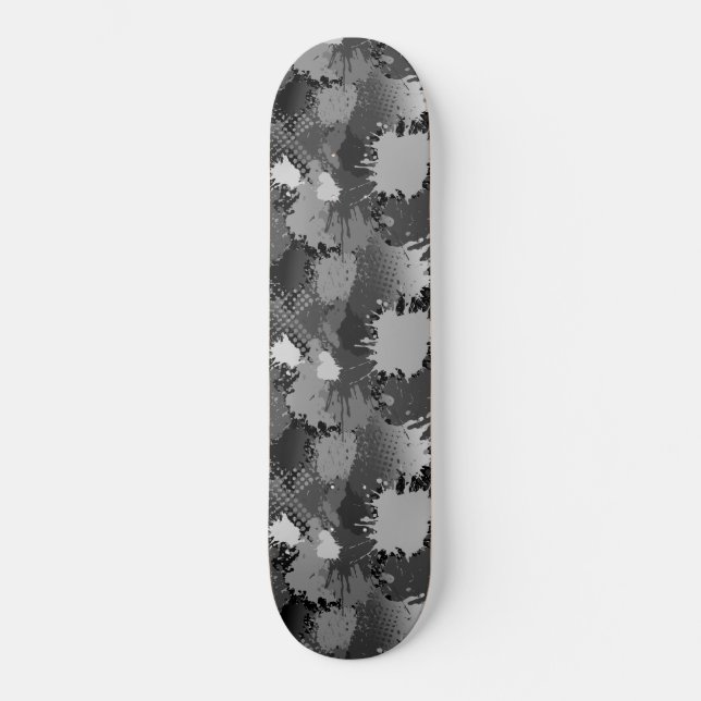 Skate Padrão de respingo de tinta 2 (Frente)