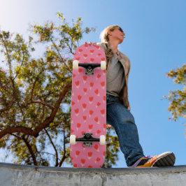 Skate Padrão de Rosa