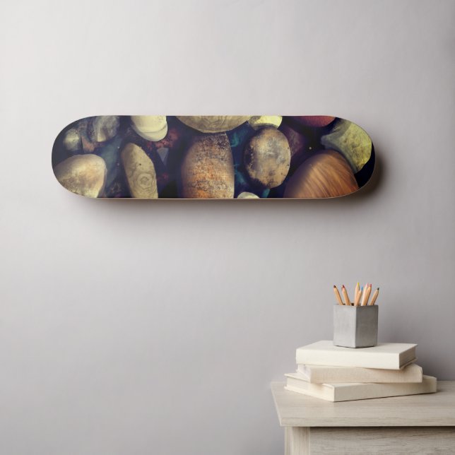 Skate Padrão de Seixos de Praia (Arte de parede (Horz))