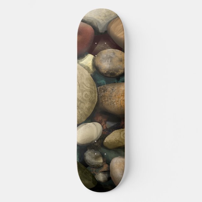 Skate Padrão de Seixos de Praia (Frente)