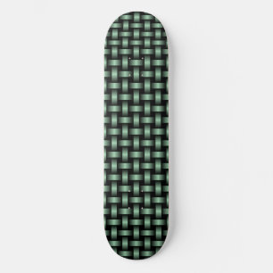 Skate Padrão de Tear Verde Preto