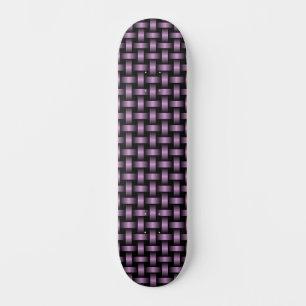 Skate Padrão de Tecido Preto Roxo