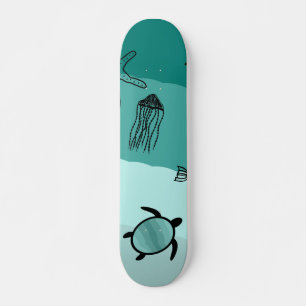 Skate Padrão de tema subaquático