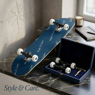 Skate Padrão de texto de nome de marca personalizado que