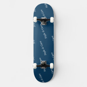 Skate Padrão de Texto de Nome de Marca Personalizado que